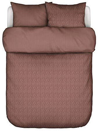 Marc O'Polo Bettwäsche Tula Aubergine 200x220 + 2X 80x80 cm