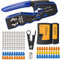 MAYLINE Crimper RJ45 Cat7 Network Cutter Crimping Tool Kits, CAT5 CAT6 Professional Net Maintenance LAN Cable Tester Stripper, Network Wire Crimp Repair Tools, Stripping Pliers Tool Set(Black)