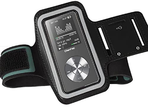 CCHKFEI - Braccialetto sportivo da polso per lettore MP3, resistente ai graffi con sudore e traspirante, adatto per il tuo allenamento, tasca per chiavi e foro per cuffie