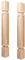 JOYCEMALL Lot de 2 pieds classiques en bois massif brut de 89 cm de haut et 8,9 cm de large, colonnes de rechange pour grande table de cuisine et table de salle à manger