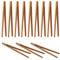 12 Stück Bambus Zange Holz Kochen Toastzange Wiederverwendbar Küchenzange Grillzange für Küche Tee Gegrilltes Fleisch Brot Gebäck, 18cm