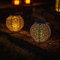 MiniSun | Solar Powered White Sphere Hanging Lanterns | Lanterns, Home Décor & Improvement Essential | Set of 2