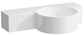 LAUFEN VAL Handwaschbecken, ohne Hahnloch, ohne Überlauf, 550x315mm, Ablage links, H8152840001421, Farbe: Weiß