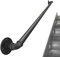 Wandmontierter Handlauf,Bar Retro Treppengeländer Schmiedeeisen Rohr Treppengeländer,Industrieller Wind Eisen Rohr Korridor Handlauf Guard Wasserrohr Handlauf,Schwarz,Rohrdurchmesser 3,2cm(130cm)