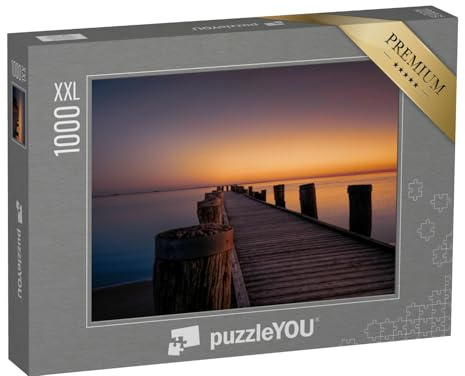 Puzzle 1000 Teile XXL „Sonnenuntergang bei Föhr, Nordsee, Deutschland“ – aus der Puzzle-Kollektion Insel Föhr