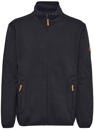 NORTH BEND NBSamo Fleecejacke atmungsaktiv modische Jacke mit Stehkragen, Größe:L, Farbe:Black (1001)
