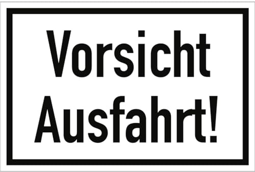 Dreifke® Vorsicht Ausfahrt!, Alu, 300x200 mm