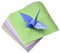 URROMA Glitzer-Origami-Papier, 84 St點k, Pentagramm-Muster, Origami-Papier, quadratisch, Perlglanz-Hand, Origami-Papier f黵 Bastelarbeiten, Kunst und Handwerk, 15 cm