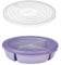 Mepal – Bento-Schüssel Starter-Set inkl. Mikrowellendeckel, Multischale mit 3 Fächern, rund Cirqula – Frischhaltedose luftdicht – Meal-Prep-Boxen & Vorratsdosen – Vivid lilac