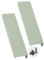 JMCXSM592 2 pièces Poignée de porte Armoire Coloré Chambre d'enfant Poignées pour placards Caché tirette Invisible Bouton Meuble Aluminium Poignet Tiroirs Angle droit,Tirer Dressing (vert,150mm)
