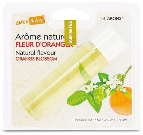 Déco Relief - Arôme Naturel Fleur d'Oranger 30 ml - Arôme Alimentaire pour Pâtisserie, Cuisine - Ingrédient Professionnel