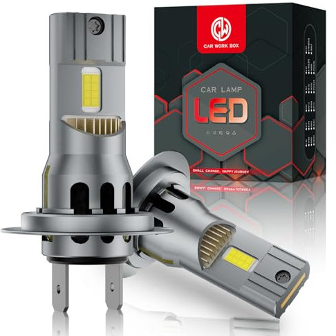 CAR WORK BOX H7 LED Lampadine Auto 6500K: 28000LM 120W Kit Lampada, Sostituzione per Alogena