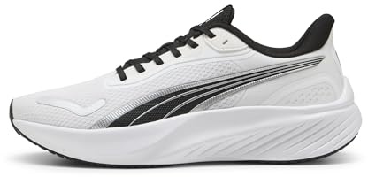 Puma Pounce LITE, Unisex Straßen-Laufschuh, Puma White-Puma Black,