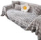 AGONEIR Sofahusse aus Kaninchenimitat, weiches Handtuch, Decke, rutschfest, Leder, Couch-Schonbezug, dicker Sofabezug