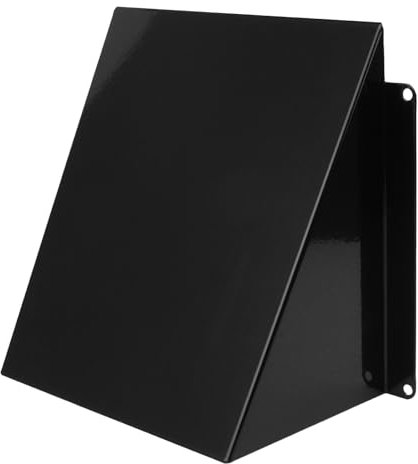 RAL9005 - Rejilla de ventilación (acero, 150 x 150 mm), color negro