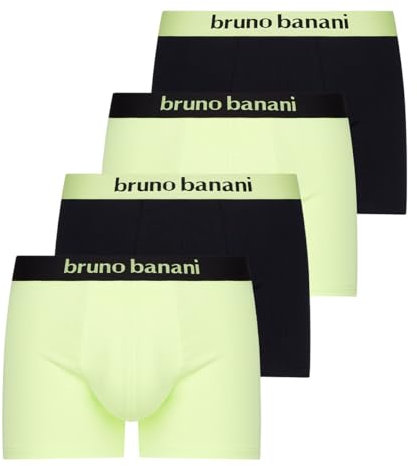 bruno banani - Flowing - Retro Short/Pant - 4er Pack (XL Gelb/Schwarz)