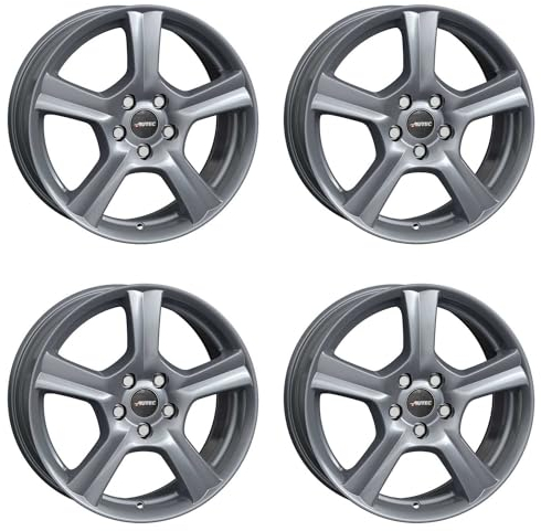 4x AUTEC Felgen Alufelgen IONIK 7.5x18 ET46 5x114,3 Mystik Silber kompatibel mit Renault Clio Espace Fluence Laguna Latitude Mégane (III) Mégane (