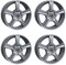 4x AUTEC Felgen Alufelgen IONIK 7.5x18 ET46 5x114,3 Mystik Silber kompatibel mit Renault Clio Espace Fluence Laguna Latitude Mégane (III) Mégane (