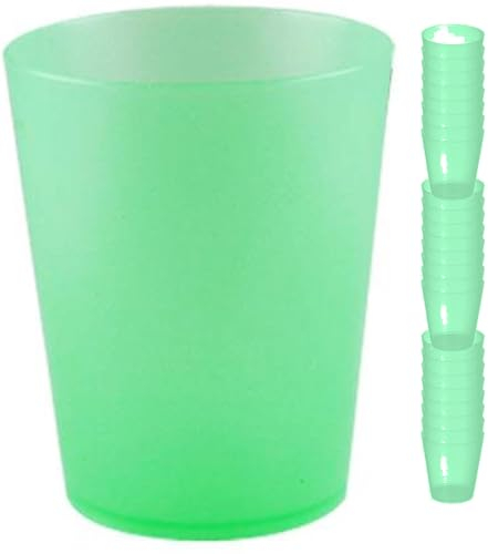 Vasos de Plastico Duro - Sidra/Mojito 50 cl - Envio 24h - 450 uds Reutilizables - Plástico Duro Resistente - Uso en Fiestas, Cumpleaños, Festivales, para Cocktail, Cerveza, Copas (450, Verde)