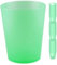 Vasos de Plastico Duro - Sidra/Mojito 50 cl - Envio 24h - 450 uds Reutilizables - Plástico Duro Resistente - Uso en Fiestas, Cumpleaños, Festivales, para Cocktail, Cerveza, Copas (450, Verde)