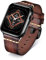 BINLUN Leather Strap Compatible with Apple Watch 38mm 40mm 41mm 42mm 44mm 45mm 46mm 49mm Handmade Retro Band Compatible with iWatch Series 10 9 8 7 6 5 4 3 2 1 SE SE2 Ultra Ultra2, 20mm, Light Brown