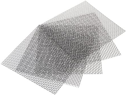 Sosoport Aquarium Moss Wire Mesh 5 Sturdy Wear-resistant Stainless Steel Mesh Pads Easy to Install Decorate