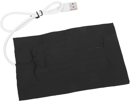 15.4x10cm USB Cloth Heater, 5W Fast Warm | Sew into cushions or place under mats for pet warmth, bendable fabric wraps scarf, cup or bottle