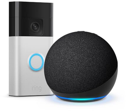 Echo Dot (Newest gen) + Ring Battery Video Doorbell (2024 release)