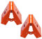 2 Pieces Steel Sawhorse Brackets with 220lb/100kg Capacity (One Pair),Easy to Use Saw Horses Brackets Metal for Compact Storage