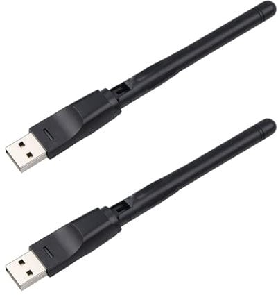 dissot 2X RT5370 Wireless-Karte, Tragbar, 2,4 G, 150 Mbit/S, USB-WLAN-Adapter, WLAN-Antenne, USB-WLAN-Empfänger für PC und TV-Box