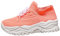 Scarpe da ginnastica da donna alte da donna, casual, per primavera, estate e autunno, in rete, per il tempo libero, con fondo morbido e spesso, antiscivolo, supporto per arco plantare, scarpe da