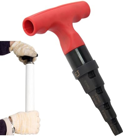Herramienta De Desbarbado Para Tubería De Cobre,Herramienta De Escariado Interno | de Calibración Multicapa 4 en 1 con Trinquero Giratorio y Ajuste Preciso 1.5-3.2 cm para Fontanería y Trabajos en Met
