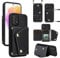 ELISORLI Étui de protection à rabat pour Samsung Galaxy A23 5G - Avec compartiment pour cartes - Pliable - Porte-monnaie - Avec bandoulière A 23 4G 23A G5 A235G SM-A236B - En cuir synthétique - Ultra