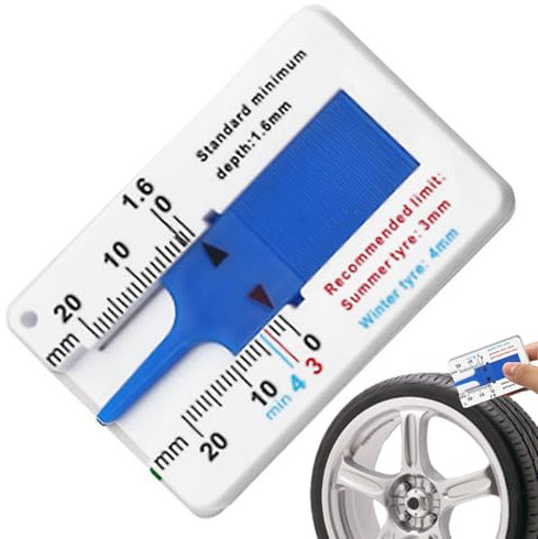 Misuratore Profondità Battistrada - Strumento Portatile Per Verifica Usura Pneumatici, Calibro Digitale Per Controllo Profondità Gomme | Accessorio Auto Con Da 0 A 20 Mm Per Ispezione Pneumatici