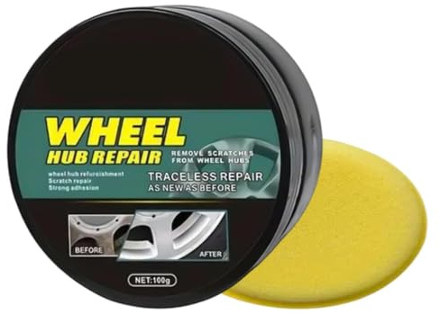 Nexusectar Felgenreparatur-Set | 50g Nabenpolitur-Paste mit,Schleierentferner Zur Fahrzeugaufbereitung Für Auto Motorrad Lkw Und Boote