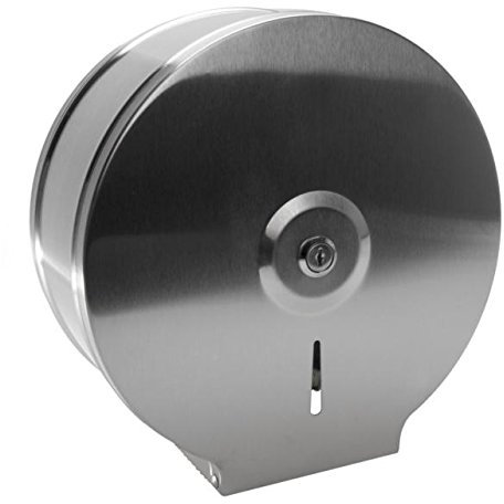 Edelstahl Jumbo Toilettenpapierspender Papierspender WC Papierabroller Business