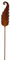 Manufaktur Lichtbogen Rost Gartenstecker Farn 60 cm