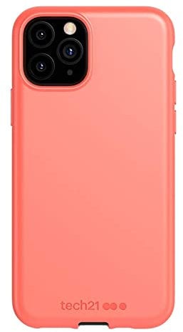 Tech21 Studio Colour Apple iPhone 11 Pro Max, Lightweight Thin Protective Hardshell Cover - Coral