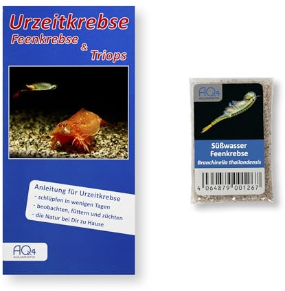 Thailändische Feenkrebse Branchinella thailandensis Zuchtansatz 2.000 Eier | Urzeitkrebs-Eier mit Anleitung, Fairy Shrimps, Feenkrebse züchten, Urzeitkrebszucht, Schlupf, Aufzucht und Naturbeobachtung