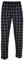 Hanes Men's Woven Pajama Pant, Black Plaid, Medium