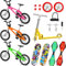 18 Stücke Mini Fingerspielzeug Set Finger Skateboards Finger Fahrrad Roller Winziges Schaukelbrett Fingerspitzen Bewegung Party Bevorzugt Ersatzräder und Werkzeuge