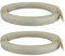 RecPro Lot de 2 joints d'aération de toit en vinyle blanc de 129,5 cm pour évents de toit Ventline, Hengs et Camco fabriqués en Amérique