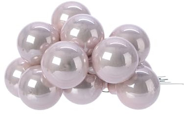 Kaemingk Christbaumkugeln Mini Blush Pink 12 x glänzend - Glas Ø 2,5 cm FWK