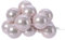 Kaemingk Christbaumkugeln Mini Blush Pink 12 x glänzend - Glas Ø 2,5 cm FWK