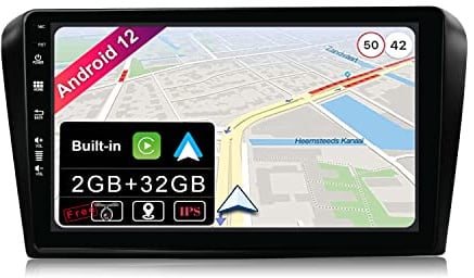 JOYX Android 15 Autoradio mit IPS 2.5D Passt für Mazda 3 (2006-2012) - Kamera KOSTENLOS - [2G+64G] - 2 Din - 9 Zoll - Unterstützen DAB Lenkradsteuerung 4G WiFi Bluetooth Carplay Mirrorlink
