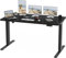 FLEXISPOT 160x80cm Electric Standing Desk Height Adjustable ONE PIECE Sit Stand Up Desk with Memory Smart Pannel (Black Frame+Black Desktop)