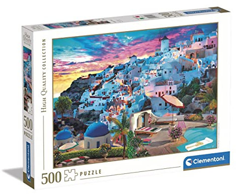 Clementoni - 35149 collection Greece View - Jigsaw Puzzle 500 Pieces, Jigsaw Puzzle For Adults - Made In Italy