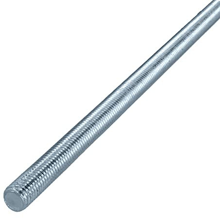 HELPMATE – Gewindestange M6 x 330 mm aus verzinktem Stahl – 10 Stück Gewindestab mit metrischem Vollgewinde – Gewindestift mit Festigkeitsklasse 4.8, DIN 976