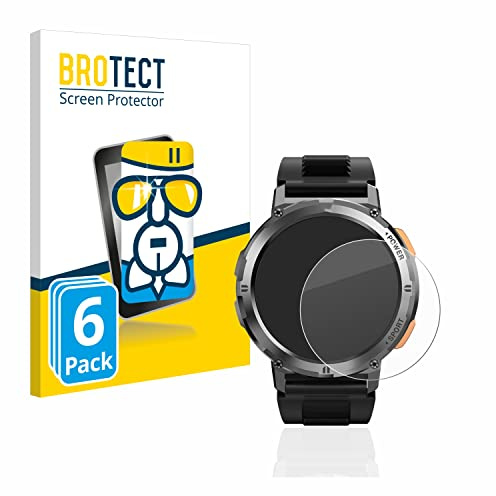 BROTECT (6 Stück Schutzglas für Kospet Tank T2 Schutzfolie Made in Germany Panzer Folie Glas Displayschutz [Kratzfest 9H, Anti-Fingerprint]