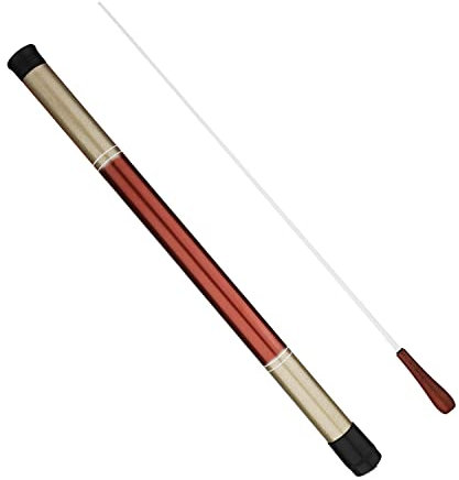 Dirigierstab mit Taktstockkoffer, 38cm Lang Konzertstab Orchesterstab Musikdirigentstab mit Palisandergriff für Orchester Konzert Band Musikdarbietung